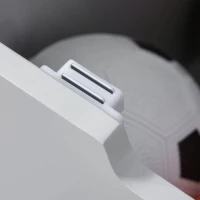 Qaba Kids Toy Chest Wooden Toy Storage Organizer Chest Box with Magnetic Hinge, Large Storage Space, & Groove Handle, Grey(m-8)