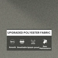 Outsunny Outdoor Swing Cushion, Tufted Patio Cushion Replacement for Garden Chair Egg Chair,  Indoor Outdoor Seat Cushion, Grey(m-6)