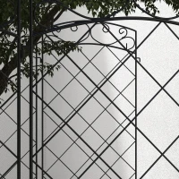 Outsunny 7 Pack Garden Fencing for Yard, Decorative Fence Panels as Animal Barrier and Flower Edging, Black(m-9)