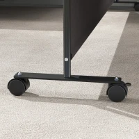 Outsunny Indoor Room Divider with Castor Wheels, Rolling Privacy Screen for Home Office Bedroom, 6ft Tall(m-10)