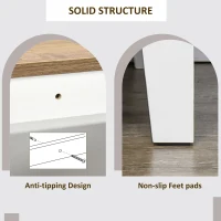 HOMCOM Storage Cabinet, Freestanding Sideboards and Buffets with Doors, Drawer for Dining Room, Living Room, Bedroom(m-7)