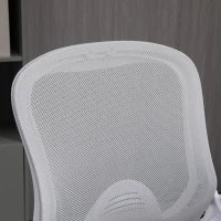 Vinsetto Height-Adjustable Tall Office Chair, Drafting Chair with Flip-Up Armrest, Footrest Ring, Swivel Wheels, Light Grey(m-9)