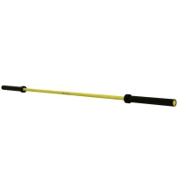 Soozier 7.2ft Weight Bar, Olympic Bar with Rotating Sleeves, Non-Slip Knurling Grip, 1500lbs Weight Capacity, Yellow(m-1)