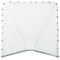 Soozier 6' x 6' Folding Lacrosse Goal, Backyard Lacrosse Net with Steel Frame, Soccer & Lacrosse Training Equipment for Kids, Youth, Adults(m-7)