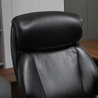 Vinsetto Big and Tall Executive Office Chair 396lbs with Wide Seat, Home High Back PU Leather Chair with Adjustable Height, Swivel Wheels, Black(m-8)