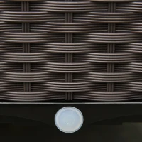 Outsunny 4-piece Raised Garden Bed PP Raised Flower Bed Plant Stand Stackable Vegetable Herb Grow Box(m-10)