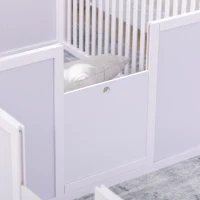 PawHut Whelping Box for Dogs Built for Mother's Comfort, Dog Whelping Pen with Removable Doors, Puppy Playpen for Indoors, Newborn Puppy Supplies & Essentials, 81" x 39" x 20", White(m-8)