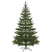 HOMCOM 9ft Artificial Sparse Christmas Tree with Steel Stand and 4306 Tips for Home Office Holiday
