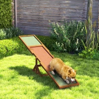 PawHut Wooden Dog Agility Seesaw for Training and Exercise, Weather Resistant, 83" L x 16" W x 14" H, Orange(m-10)
