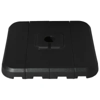 Outsunny 4 Pieces Square Patio Umbrella Base Stand, Outdoor Cantilever Offset Umbrella Weights, 198lb Capacity Water or 286lb Capacity Sand, Black(m-11)