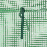 Outsunny Outdoor Steel Walk-in Garden Greenhouse Plant Warm House w/ Roll up Door, PVC Cover, 40"L x 20"W x 59"H, Green(m-8)