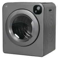 HOMCOM Compact Laundry Dryer 1300W Portable Clothes Dryer with 3.2 cu.ft Stainless Steel Drum, Front Load Electric Dryer, Gray