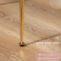 HOMCOM living room modern mid century accent fabric restaurant Lounge elegant side seat comfortable indoor furniture padded kitchen(m-5)