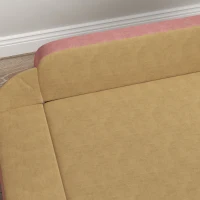 PawHut Dog Sofa Bed w/ Adjustable Armrest & Backrest for Small, Medium & Large Dogs, Pink(m-8)
