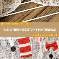 Outsunny 3-Piece Light Up Christmas Snowman Family Set of 3 Lighted Snowman Christmas Decoration for Indoor Outdoor White(m-6)