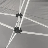 Outsunny 20' x 10' Folding Pop Up Canopy Tent with Sidewalls,  Windows, Weight Bags and Carrying Bag, Black(m-10)