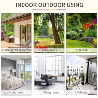 Outsunny Patio Hanging Hammock Chair, Porch Camping Hammock Swing Seat with Spreader Bar for Outdoor Garden Yard (Yellow, Red, Brown, Cotton)(m-6)