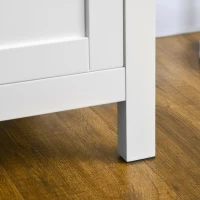 HOMCOM Sideboard Cabinet, Buffet Table with Drawer, Double Door Cupboard and Adjustable Shelf for Living Room, Entryway, White(m-10)