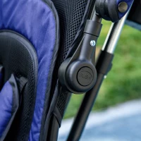 Qaba 6 in 1 Tricycle for Toddler 1-5 Years with Parent-Push Handle, Dark Blue(m-10)