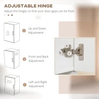 HOMCOM 71" Kitchen Buffet with Hutch, Pantry Storage Cabinet with Shelves and Microwave Countertop, White(m-6)