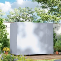 Outsunny Outdoor Patio Hammock Porch Swing Cover with UV, Water, & Dust Fighting Material, 81" x 49" x 65", Dark Gray(m-8)