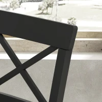 HOMCOM Counter Height Stools Set of 2, Farmhouse Bar Stools with Backs, Solid Wood Counter Stools for Kitchen Island(m-10)