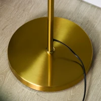HOMCOM Modern 3-Light Floor Lamp for Living Room, Tree Standing Lamp with Globe Lampshades, 10.75"x10.75"x66.5", Gold(m-8)