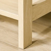 HOMCOM Narrow Nightstand with Rattan Elements, Bedside Table with Drawer and Storage Shelf for Bedroom, Natural(m-13)