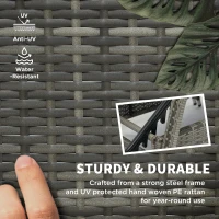 Outsunny 2 Reclining Chaise Lounge Chairs, Rolling Outdoor Chairs with Cushion, Pillow, Headrest, Armrests, and Wheels, Black(m-4)