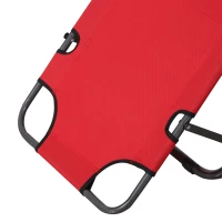 Outsunny Folding Chaise Lounge Chair, Outdoor Portable 2-Level Adjustable Recliner Zero Gravity Chair with Headrest Pillow, Armrests with Storage Mesh Pocket, Red(m-9)