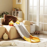 Qaba Extra Length Toddler Slide for Bed, Sofa, Easy to Assemble, Yellow(m-10)