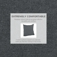 Outsunny Hammock Chair Swing Hanging Macrame Chair Cotton w/ Two Soft Seat Cushions, for Bedroom Indoor Outdoor Ideal Gift for Kids Lover Birthday Present, Dark Grey(m-4)