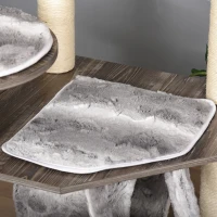 PawHut Cat tree Tower Climbing Kitten Activity Center Furniture with Sisal Scratching Post Tunnel Ladder Perch Hanging Balls 21.25" x 21.25" x 52.25"(m-10)