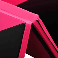 Soozier 4'x10'x2" Folding Gymnastics Tumbling Mat, Exercise Mat  with Carrying Handles for Yoga, MMA, Martial Arts, Stretching, Core Workouts, Pink and Black(m-9)