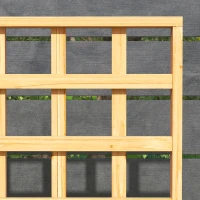 Outsunny Wooden Raised Garden Bed with Trellis, Outdoor Planter Box with Storage Shelf for Vegetables, Flowers, Herbs(m-9)