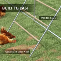 PawHut Chicken Roost for Coop, Jungle Gym Roosting Bar, 55" x 33.75"(m-5)