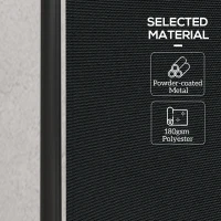 Outsunny Indoor Room Divider with Castor Wheels, Rolling Privacy Screen for Home Office Bedroom, 6ft Tall(m-6)