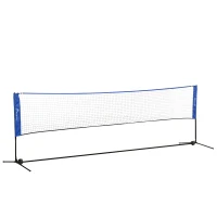 Soozier 14' Badminton Net, Height Adjustable Outdoor Sports Net with Carry Bag for Tennis, Pickleball and Volleyball(m-11)
