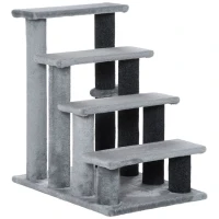 PawHut Cat Tree, Cat Tower Cat Stair Steps with Scratching Post, Hanging Play Ball for High Bed, Sofa, Indoor / Outdoor(m-11)