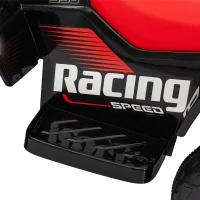 Qaba 6V Kids ATV Quad, 4 Wheeler Battery Powered Electric Ride on Car w/ Lights, Forward Backward, Black(m-10)