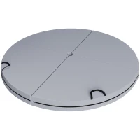 Soozier Foldable Crash Mat, Pole Padding with Carrying Handles and EPE Foam for Dance Training and Exercise, Gray(m-1)