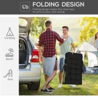 Outsunny Outdoor Folding Lawn Chair, Foldable Chair with Cushion, Armrest and Steel Frame for Poolside, Deck, Backyard(m-4)