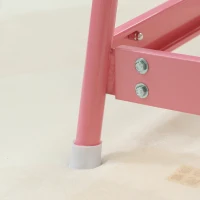 Qaba Spring Rocking Horse, Kids Ride on Horse, Plush Horse Ride-on w/ Sounds & Foot Stirrups for Kids 3-8 Years, Pink(m-9)