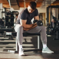 Soozier 66 lbs Adjustable Dumbbell Set for Upper & Lower Body Strength Training(m-2)