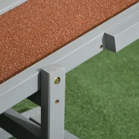 PawHut Wood Pet Seesaw Platform Dog Agility Training Equipment Run Game Toy Weather Resistant Pet Supplies Grey(m-9)