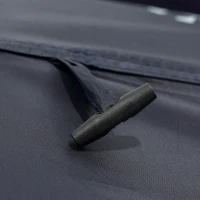 Outsunny 60" x 60" x 82" Shower Tent Extra Wide Changing Room Privacy Portable Camping Shelters with Windows & Floor Mat, Dark Blue(m-9)