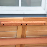 Outsunny 5 Piece Wood Patio Dining Set for 4, Dining Table and Chairs Set, Folding Outdoor Patio Furniture for Patio, Backyard and Garden, Teak(m-7)