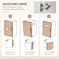 HOMCOM 66" Buffet with Hutch, Freestanding Kitchen Pantry with 2 Large Cabinets, 1 Pull Up Cabinet, 3 Drawers, White(m-8)