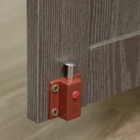 PawHut Dog Crate Furniture with Lockable Magnetic Door, Adjustable feet for Extra Large, Medium & Small Dogs, Indoor Use, Grey(m-11)