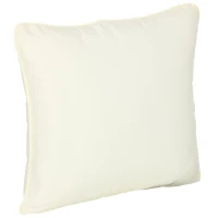 Outsunny Patio Chair Cushions, Thick Deep Seat Outdoor Seat Cushion with Back Cushion, Cream White(m-9)